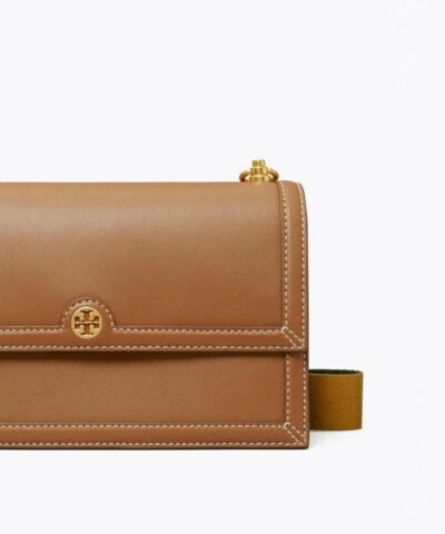 Tory Burch T Monogram Leather Shoulder Bag In Moose 20251705 4