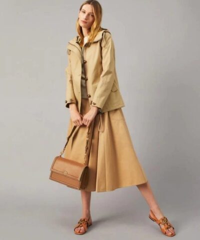 Tory Burch T Monogram Leather Shoulder Bag In Moose 20251705 5