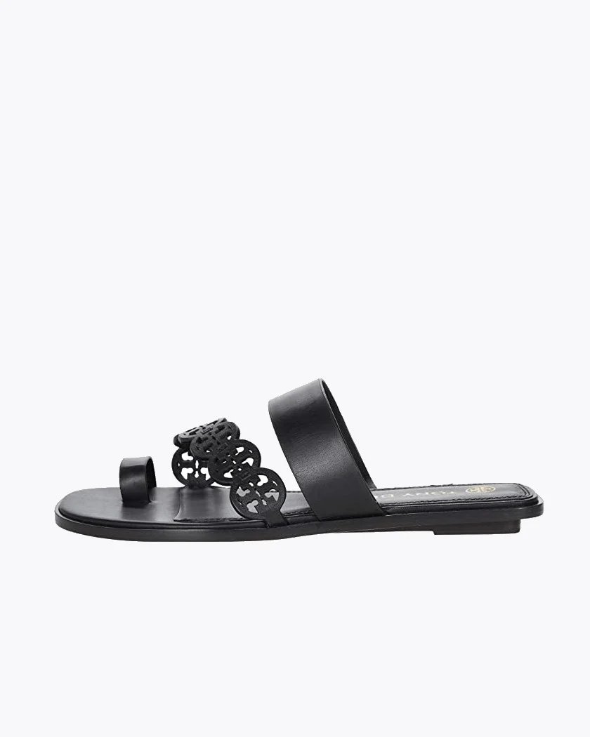 Alternative view of Tory Burch Tiny Miller Toe-Ring Slide, Leather