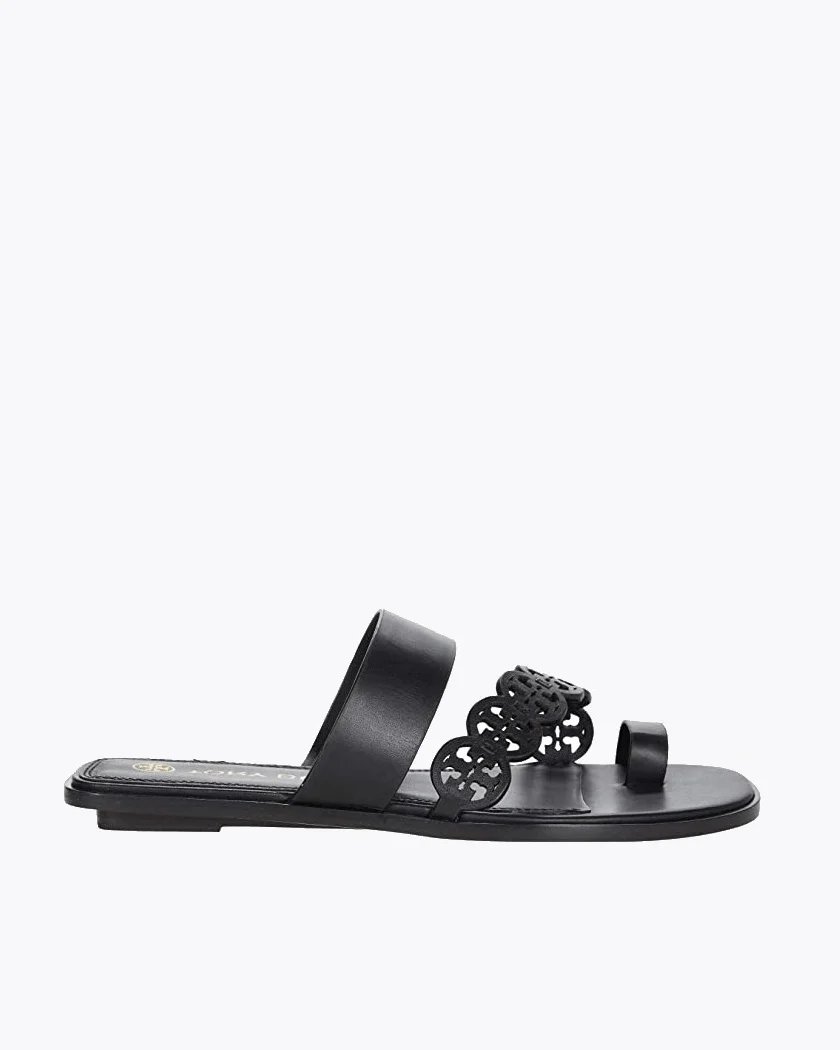 Tory Burch Tiny Miller Toe-Ring Slide, Leather-20253774