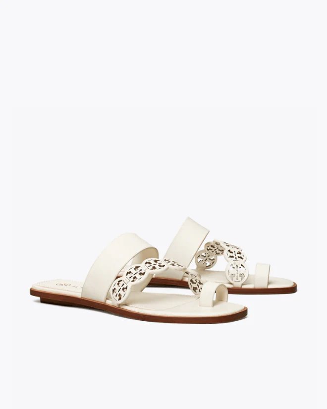 Alternative view of Tory Burch Tiny Miller Toe-Ring Slide, Leather