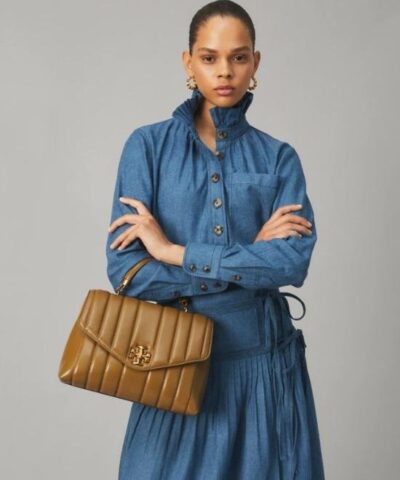 Tory Burch Toasted Sesame Kira Quilted Satchel 20248628 1