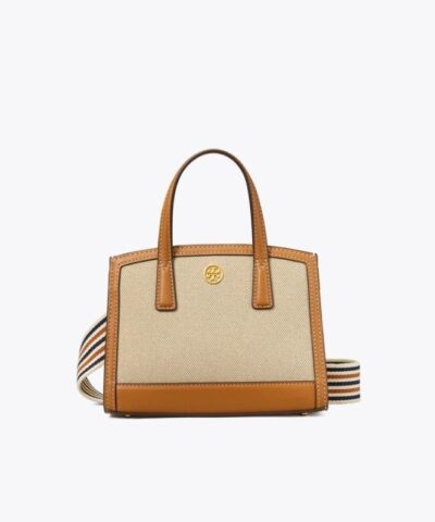 Tory Burch Walker Canvas Micro Satchel, Kobicha-20257181