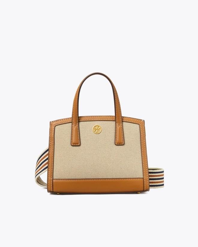 Tory Burch Walker Canvas Micro Satchel, Kobicha-20257181