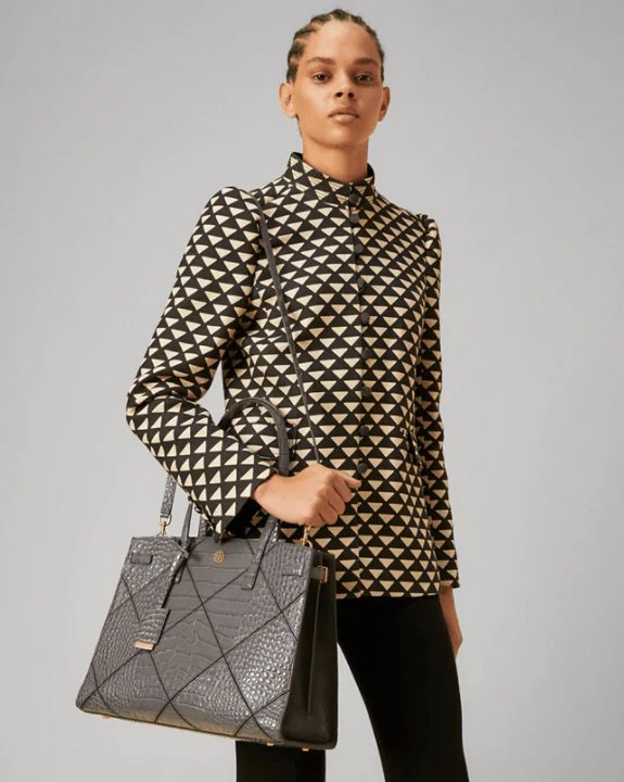 Alternative view of Tory Burch Walker Diamond Embossed Small Satchel