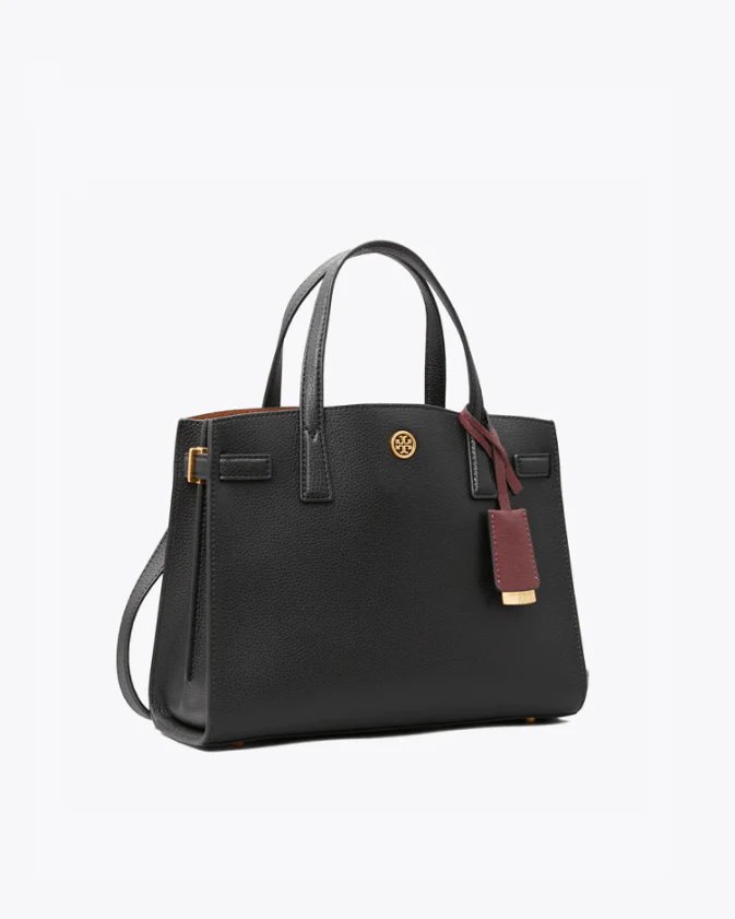 Alternative view of Tory Burch Walker Small Satchel, Black