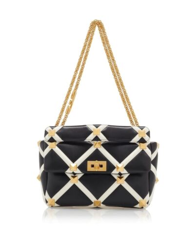 Valentino Garavani Large Roman Stud Leather Shoulder Bag 20251510 2