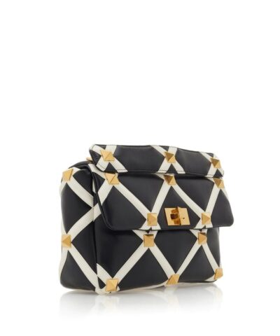 Valentino Garavani Large Roman Stud Leather Shoulder Bag 20251510 3