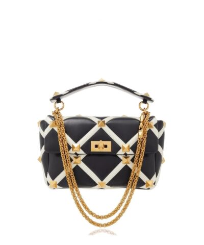 Valentino Garavani Large Roman Stud Leather Shoulder Bag-20251510