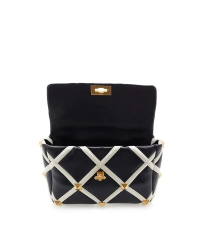 Valentino Garavani Large Roman Stud Leather Shoulder Bag 20251510 6