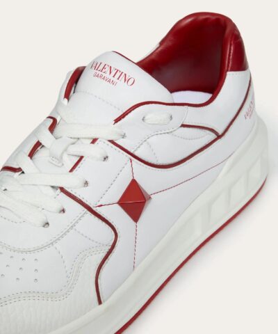Valentino Mens ONE STUD Low Top Nappa Sneaker 20253076 4