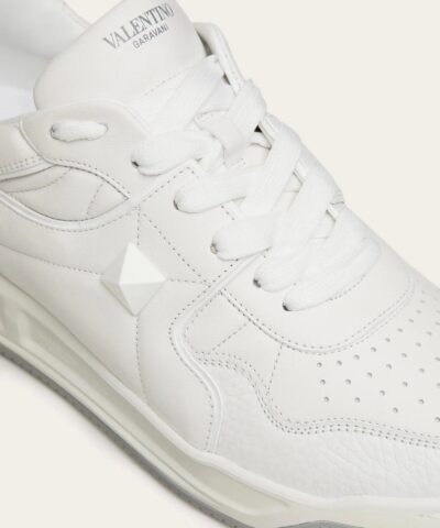 Valentino Men's ONE STUD Low-Top Nappa Sneaker - Image 5