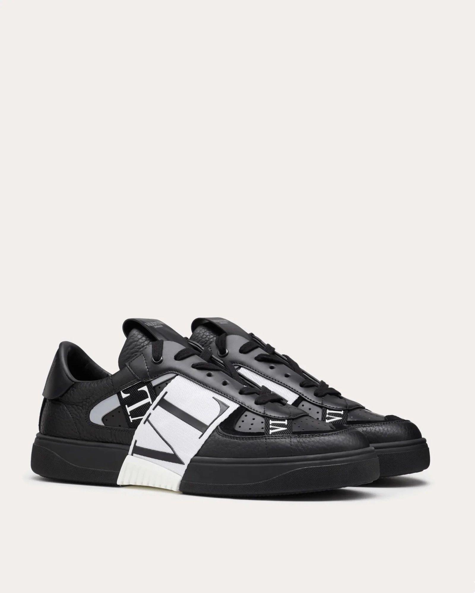 Alternative view of Valentino Women's VL7N Sneaker In Banded Calfskin Leathers