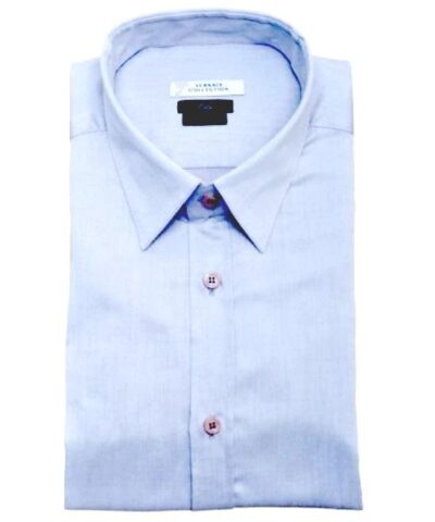 Versace Collection City Fit Dress Shirt. Blue-20227344