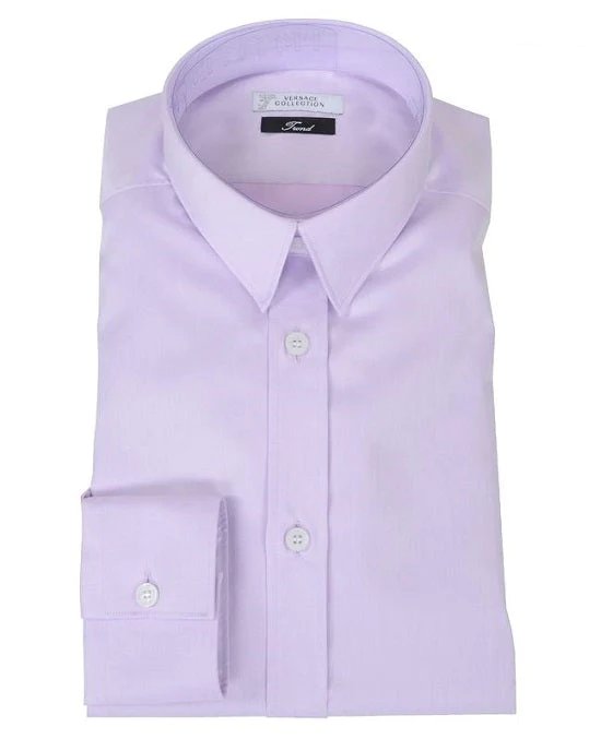 Versace Collection Men City Fit Dress Shirt Lilac-20227382