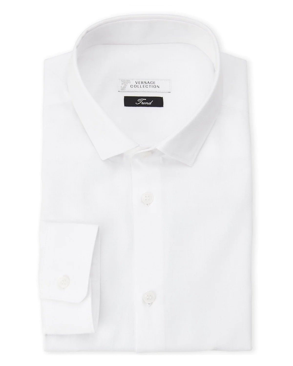 Versace Collection White Trend Fit Dress Shirt-20227358