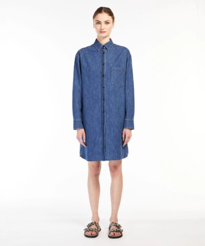 Weekend Max Mara Cotton Denim Dress 20238029 1
