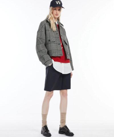 Weekend Max Mara Glen Plaid Patterned Short Jacket 20237561 1