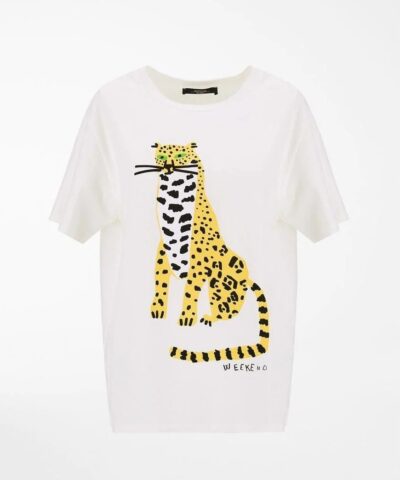 Alternative view of Weekend Max Mara Libia Leopard Sketch T-Shirt
