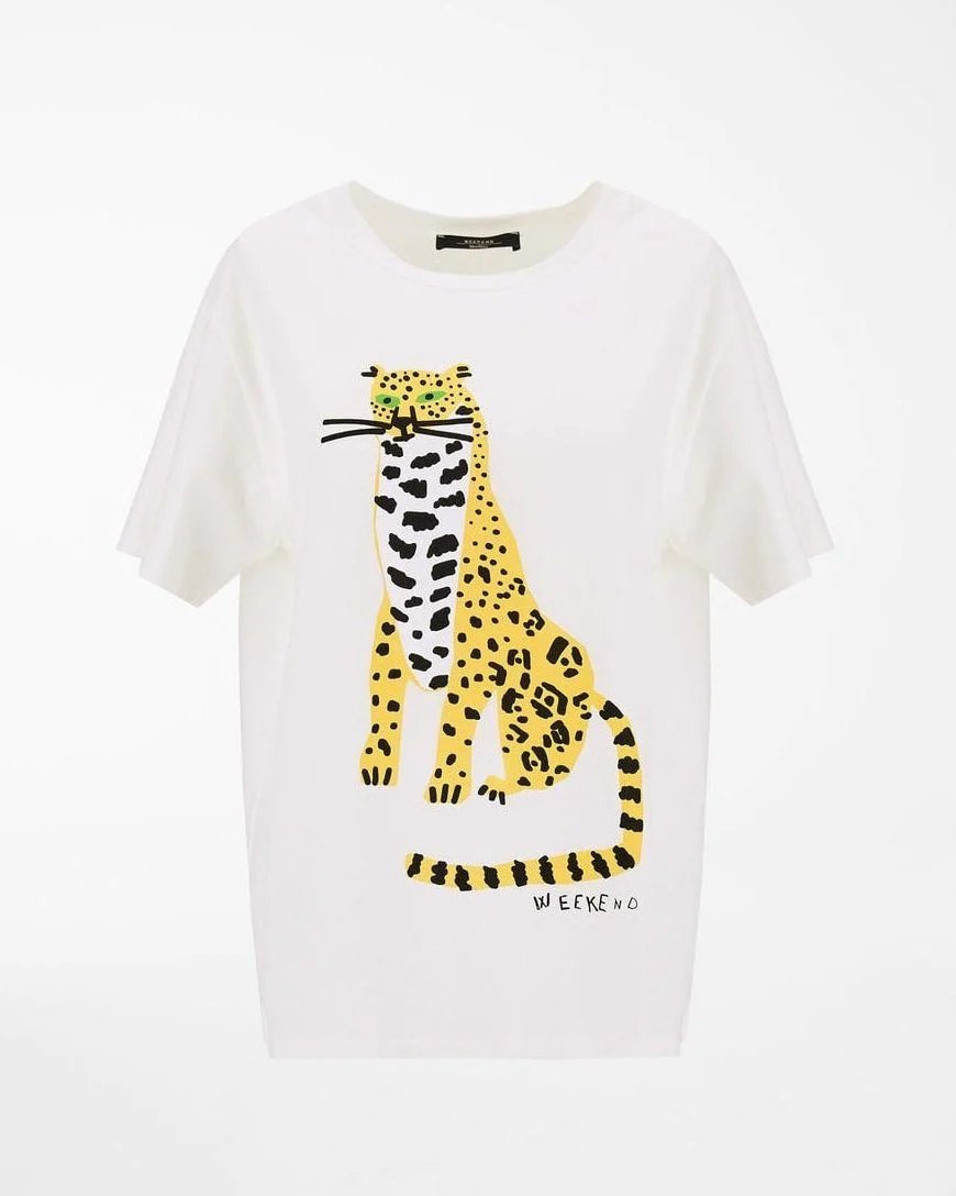 Alternative view of Weekend Max Mara Libia Leopard Sketch T-Shirt
