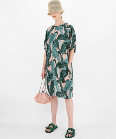 Weekend Max Mara Silk Crepe De Chine Dress 20253969 1