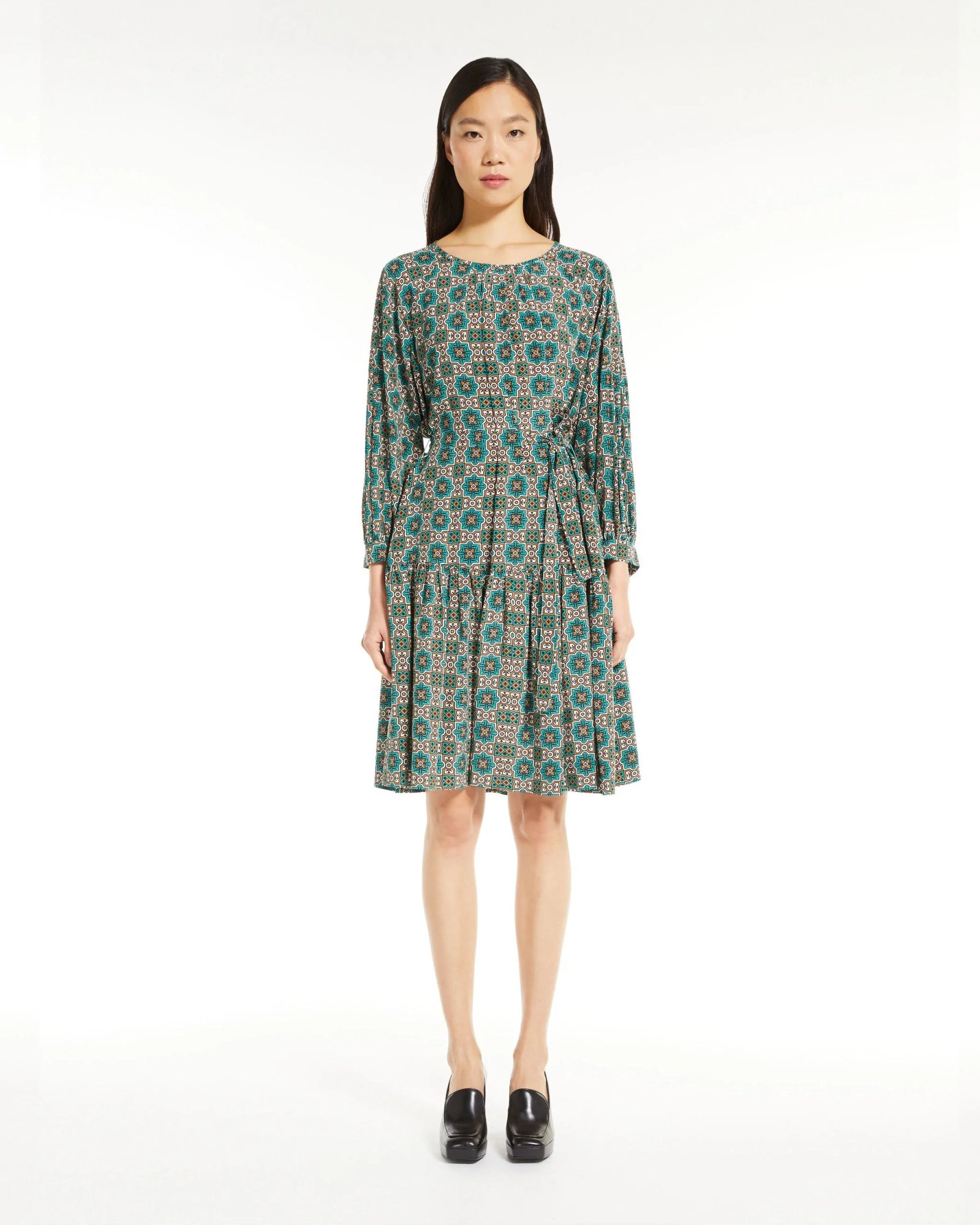 Weekend Max Mara Silk Crepe de Chine Dress-20243947