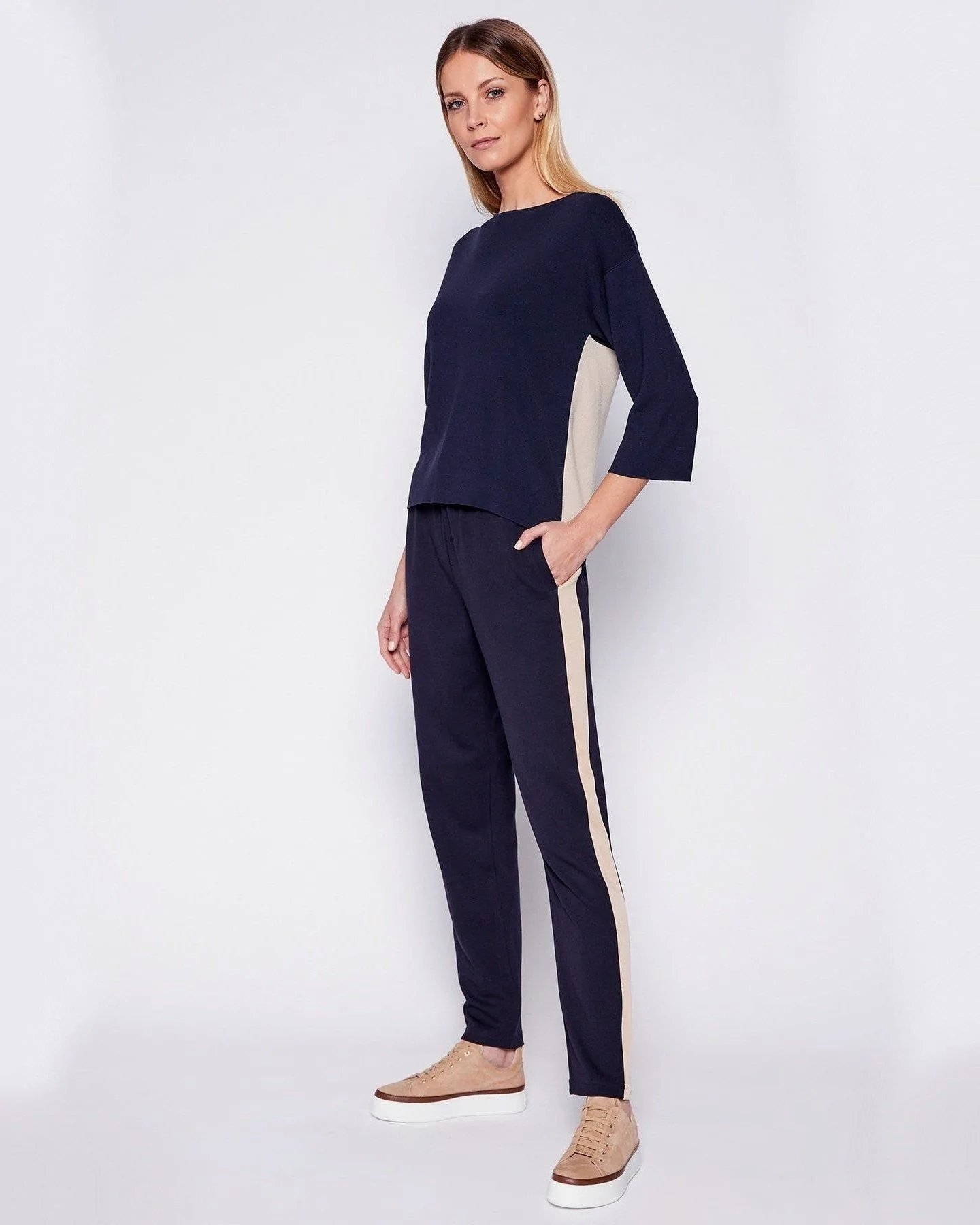 Alternative view of Weekend Max Mara Viscose Jersey Trousers, Black
