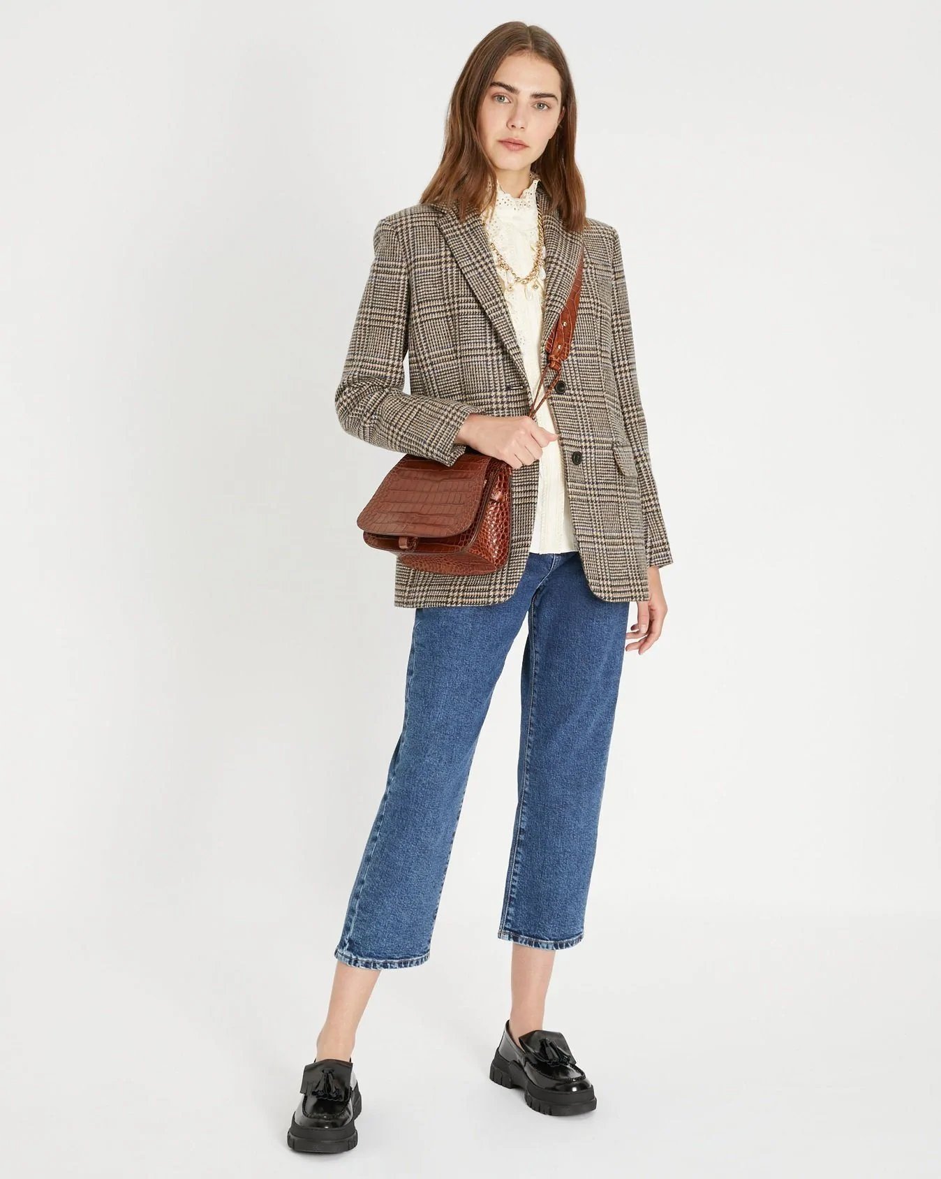 Alternative view of Weekend Max Mara Yarn-dyed Glen Plaid Wool Blazer