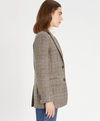 Weekend Max Mara Yarn dyed Glen Plaid Wool Blazer 20246928 2