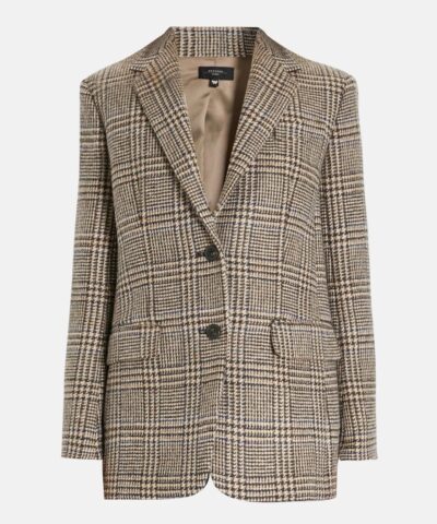 Weekend Max Mara Yarn dyed Glen Plaid Wool Blazer 20246928 4