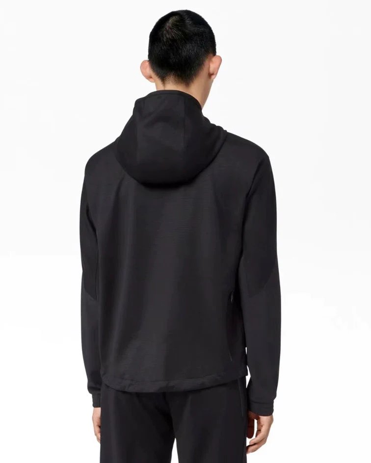 Alternative view of Z Zegna Techmerino™ 2-layers Wool Full Zip Hooded Sweatshirt