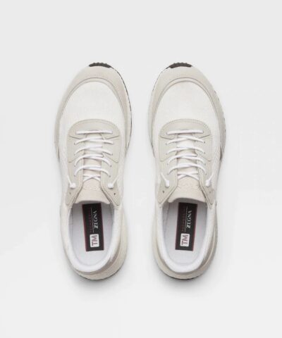 Zegna White Techmerino%E2%84%A2 Wool Piuma Sneakers 20240353 3
