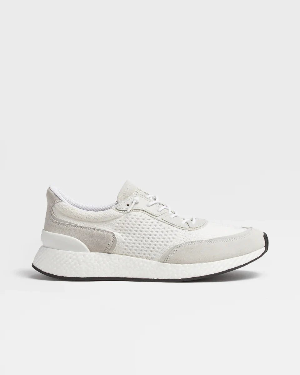 Zegna White Techmerino™ Wool Piuma Sneakers-20240353