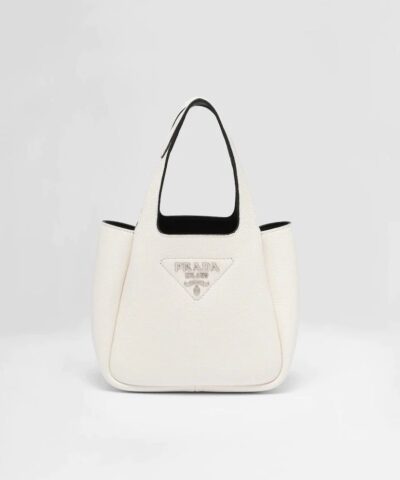 Prada Flou White Tote Bag-20241262