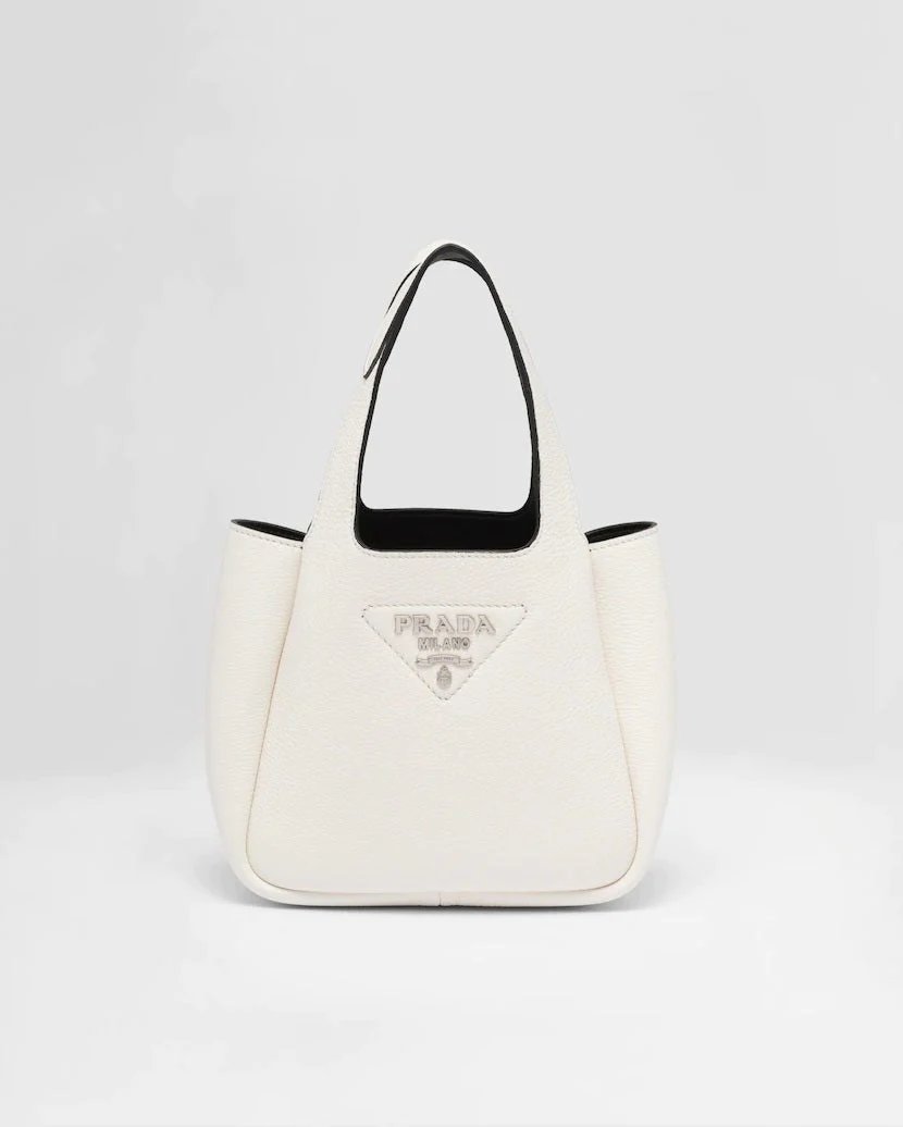 Prada Flou White Tote Bag-20241262