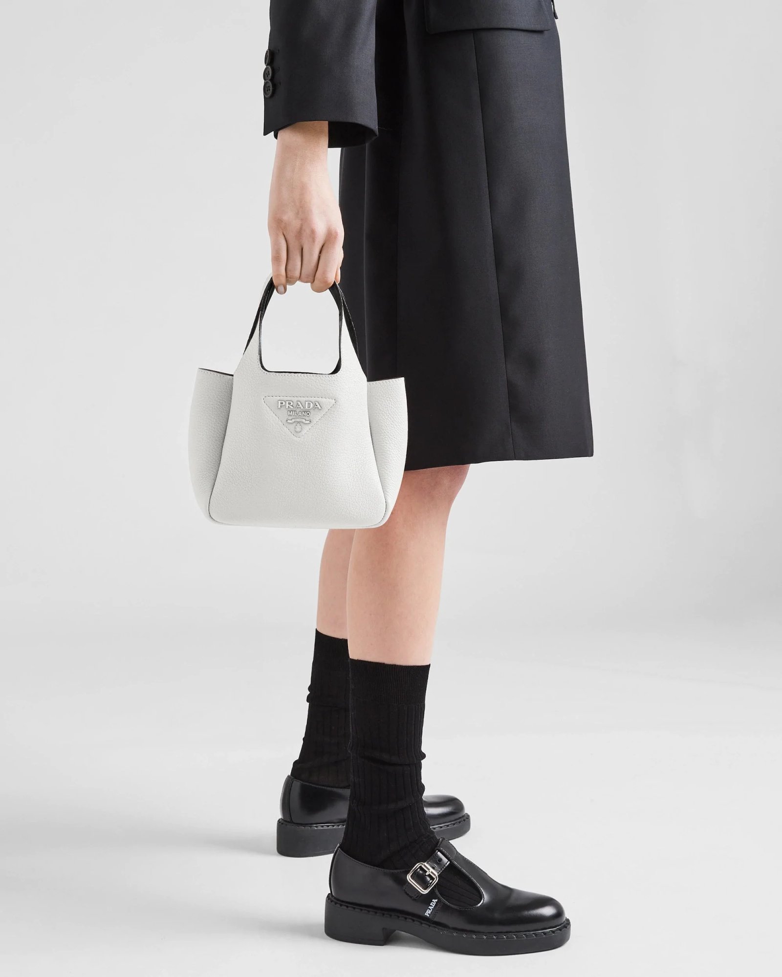 Alternative view of Prada Flou White Tote Bag