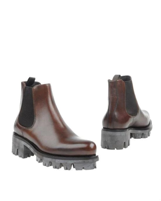 Alternative view of Prada Leather Lug Chelsea Boots
