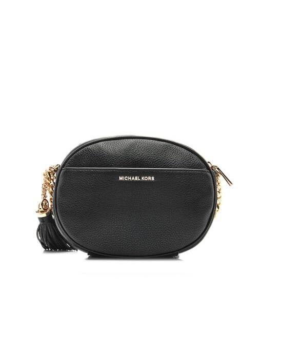 Alternative view of MICHAEL Michael Kors Black Ginny Studded Medium Leather Cross-body Bag