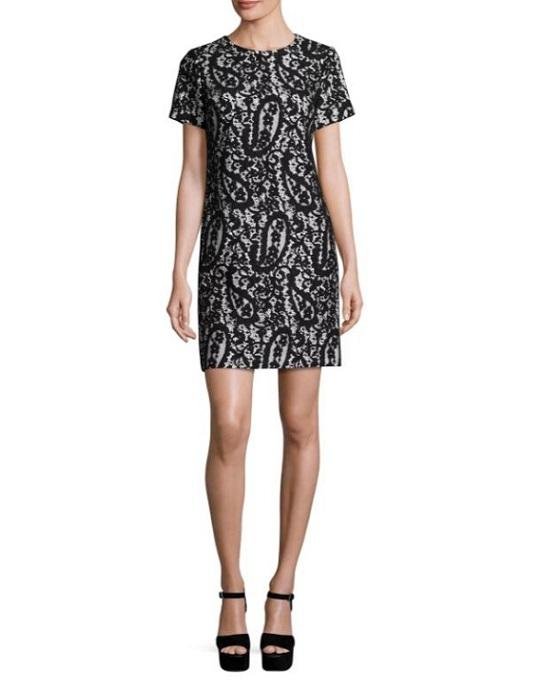 Michael Michael Koes Mod Short-Sleeve Lace-Overlay T-Shirt Dress-20227241