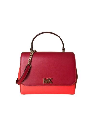 Michael Kors Mott Medium Leather Satchel Convertible Crossbody Bag-20249106