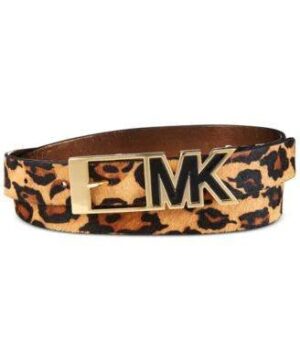Michael Kors Women's Haircalf Leopard Print Belt-20229760