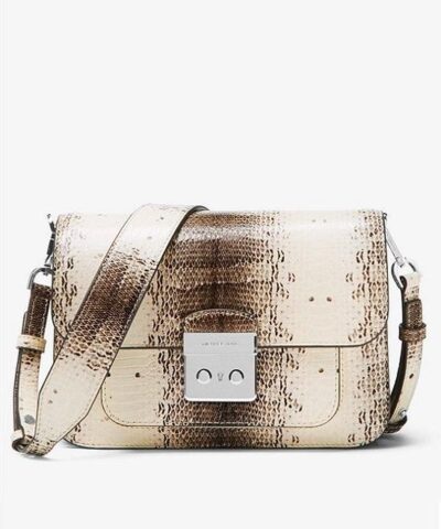 MICHAEL Michael Kors Sloan Editor Snake-Embossed Leather Shoulder Bag-20224650