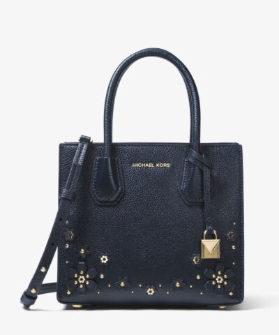 MICHAEL MICHAEL KORS Mercer Floral Embellished Leather Crossbody-20224681