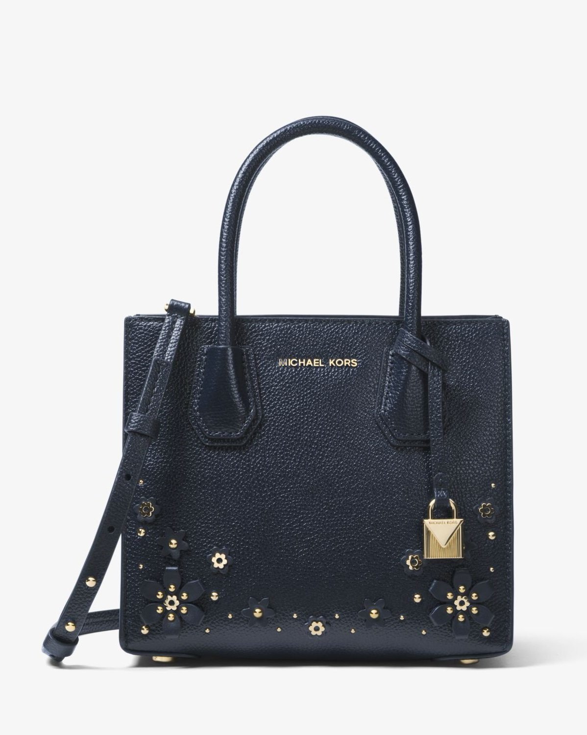 MICHAEL MICHAEL KORS Mercer Floral Embellished Leather Crossbody-20224680