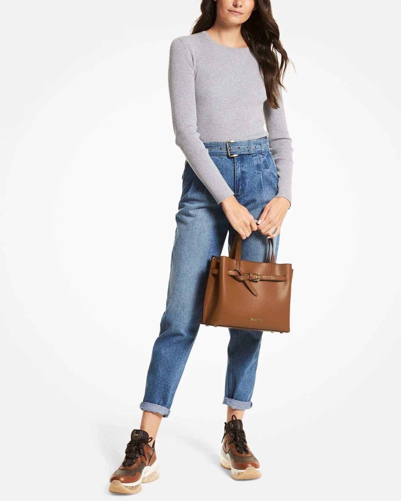 Alternative view of Michael Kors Emilia Small Pebbled Leather Satchel