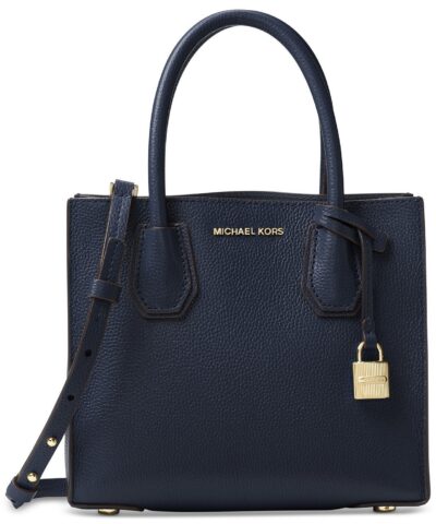 MICHAEL Michael Kors Mercer Medium Bonded-Leather Crossbody-20224663