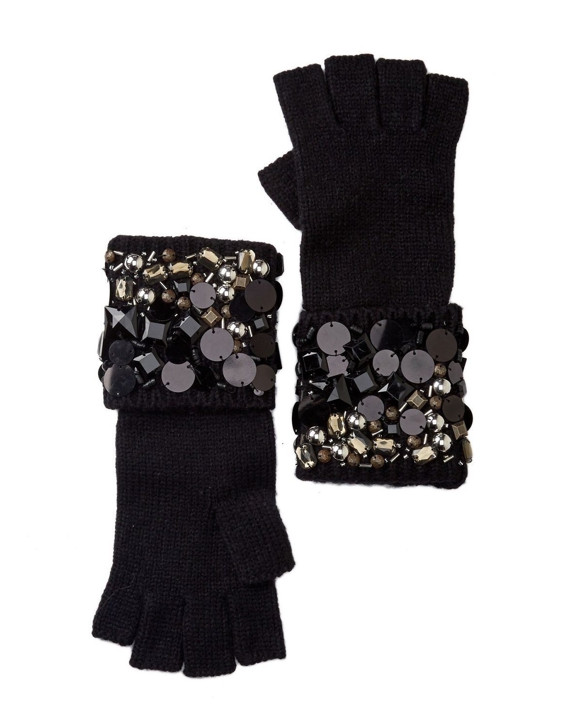 Michael Michael Kors Embellished Fingerless Gloves-20224873