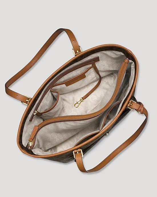 Alternative view of MICHAEL Michael Kors Tote - Logo Jet Set Large Snap Pocket