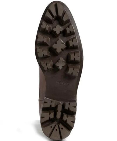 Prada Leather Lug Chelsea Boots - Image 5