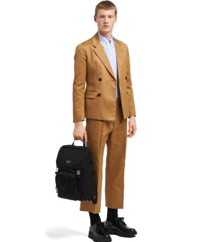 Prada Nylon and Saffiano Leather Backpack - Image 7